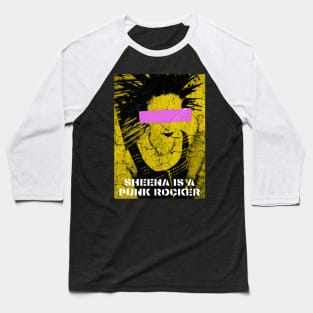 tape punk rock girl pink yellow Baseball T-Shirt